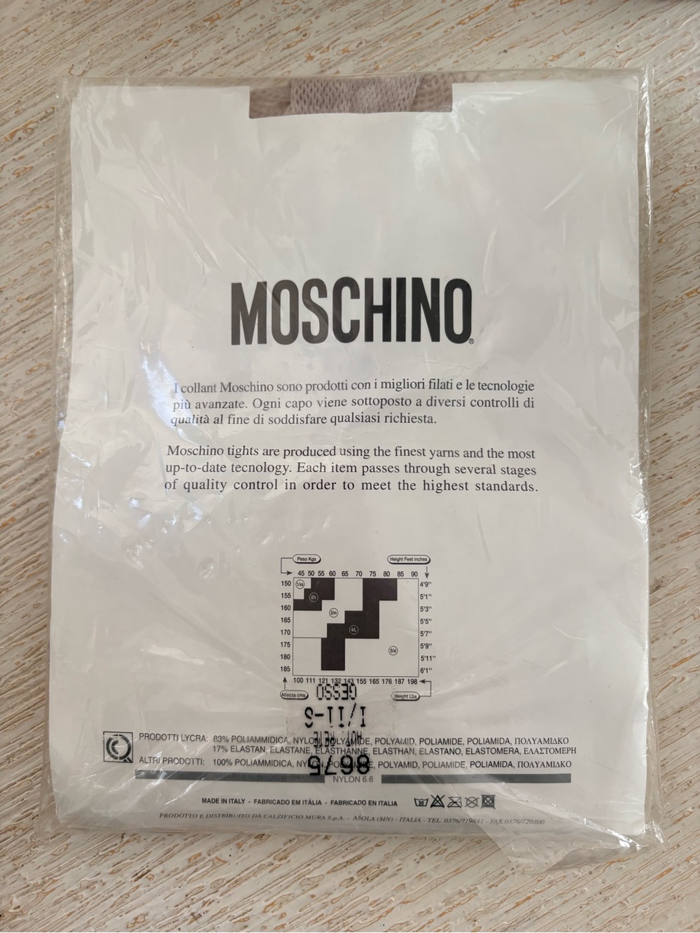 NWT MOSCHINO Gray Lace Top Fishnet Thigh Highs Size XS/S - Picture 5 of 11